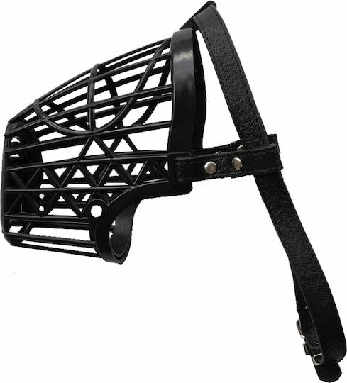 Pet Camelot Φίμωτρο Σκύλου Πλαστικό με Δέρμα Small 39cm