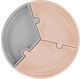 Minikoioi Παιδικό Πιάτο Φαγητού Puzzle Bubble Beige/Grey