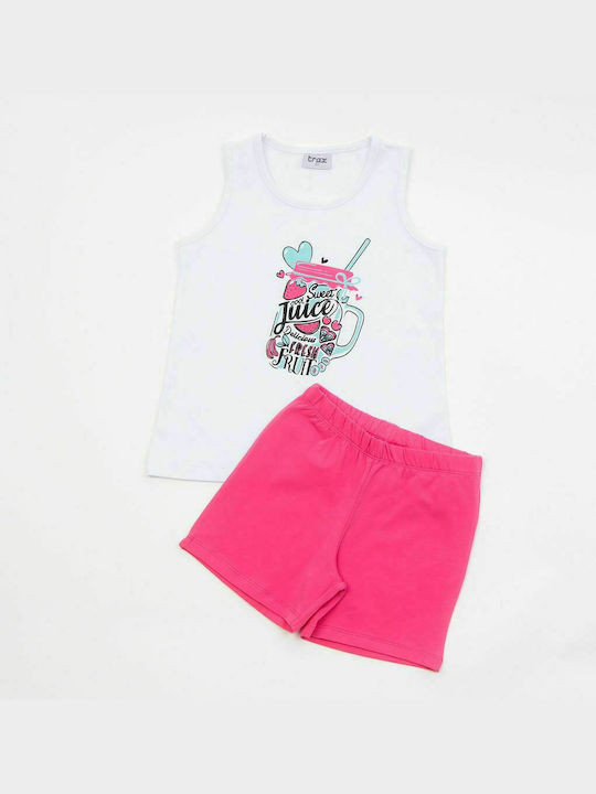 Trax Kids Set with Shorts Summer 2pcs White