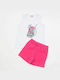 Trax Kids Set with Shorts Summer 2pcs White