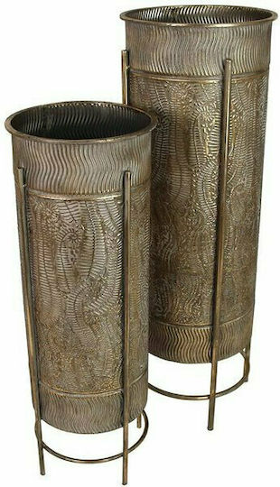 Kersten Umbrella Plant Pot Metal Gold