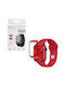 Volte-Tel Edge Cover with Key Plastic Case with Glass in Red color for Apple Watch 44mm
