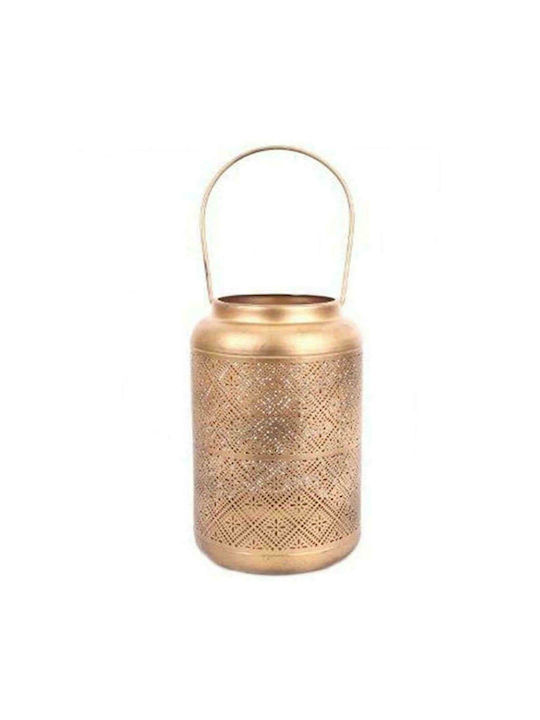 Atmosphera Laterne Metallisch Gold 15x15x23cm 1Stück