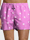 Pink Dot Men's Swimwear Shorts Pink with Patterns