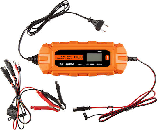 Neo Tools Car Battery Charger & Maintainer 6/12V 6A