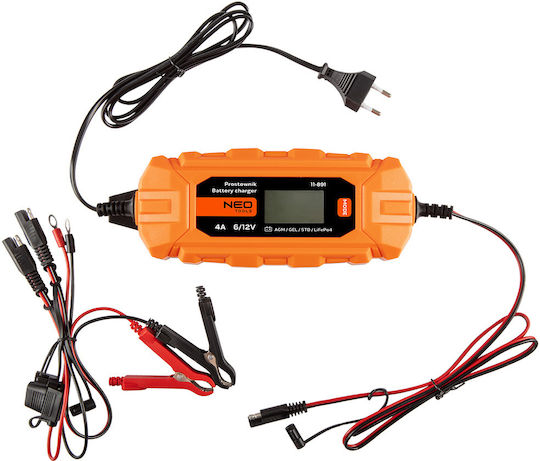 Neo Tools Car Battery Charger & Maintainer 6/12V 4A