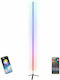 Ibiza Light Μοντέρνο LED Φωτιστικό Δαπέδου Υ180εκ. με RGB Φως σε Μαύρο Χρώμα