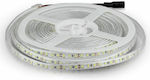 V-TAC Водоустойчива LED Лента Захранване 12V с Естествено Бяло Светлина Дължина 5m и 120 LED на Метър SMD3528