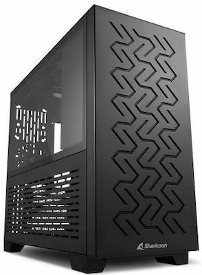 Sharkoon MS-Z1000 Midi Tower Computer Case with Window Panel Black