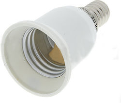 Adaptor Dulie de la E14 la E27 în culoarea Alb RH1088