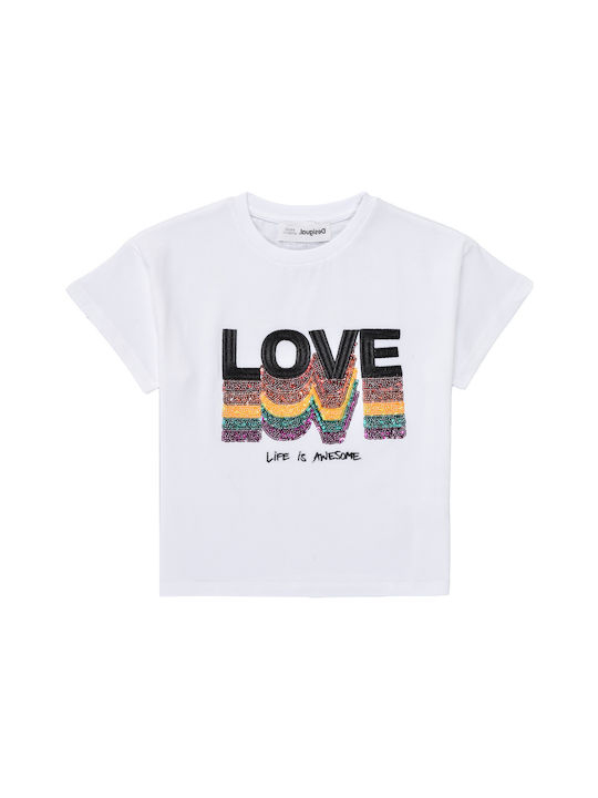 Desigual Kinder T-shirt Weiß