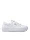 Γυναικεία Flatforms Sneakers Λευκά