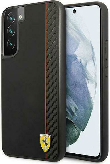 Ferrari On Track Carbon Stripe Back Cover Plastic Black (Galaxy S22+)