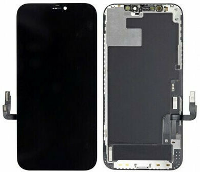 O ecran In-Cell cu Mecanism Tactil pentru iPhone 12 / 12 Pro (Negru)
