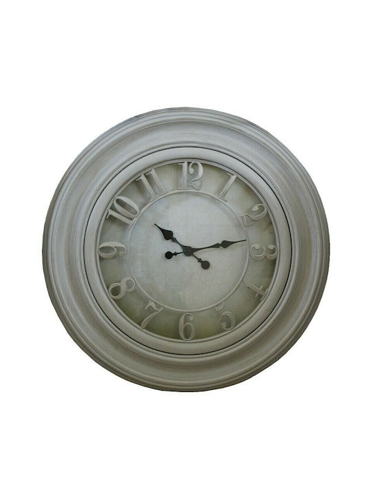 Homeplus Ρολόι Τοίχου Πλαστικό Αντικέ 66cm
