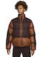Sportswear Χειμωνιάτικο Μπουφάν Puffer Καφέ