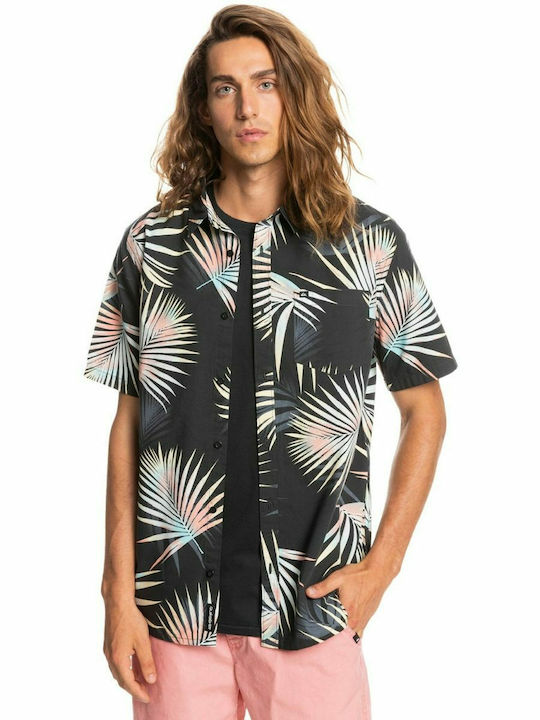Pop Tropic Short-sleeved Cotton Shirt Floral Multicolour