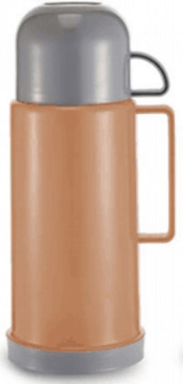 Ankor Bottle Thermos Plastic 450ml Orange with Cap-Cup