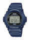 Casio Ceas Digital De Bărbați 48mm Cu Baterie Și Curea Din Cauciuc Albastru