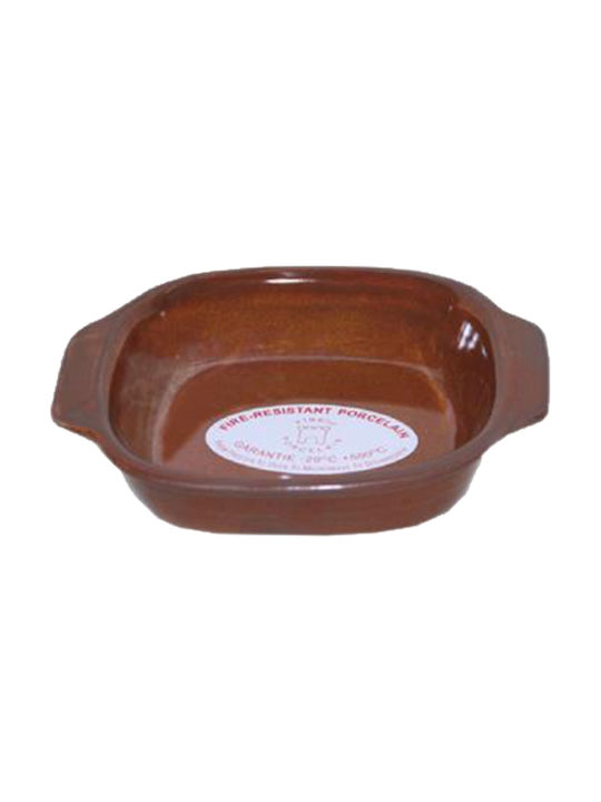 Porcelain Square Individual Heat-Resistant Cookware 18x18x4cm 12pcs