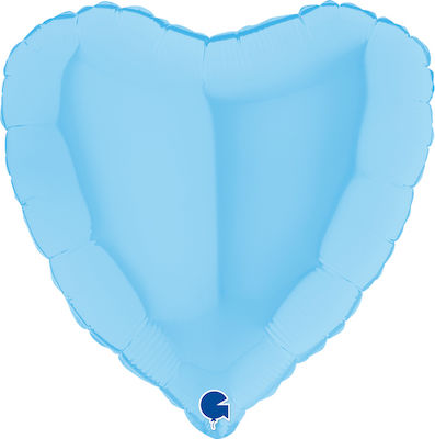 Balloon Foil Valentine's Day Heart Blue 46cm Blue