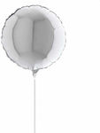 Ballon Folie Rund Silber 25cm