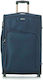 RCM 16108 Large Travel Suitcase Fabric Blue wit...