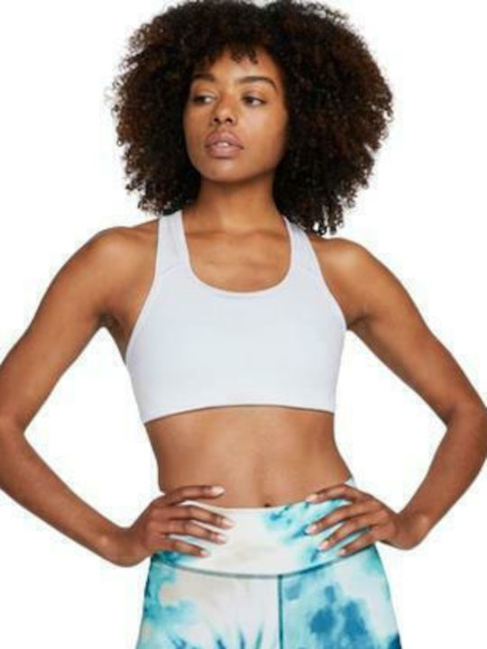 Nike Swoosh Women's Athletic Sports Bra White w...