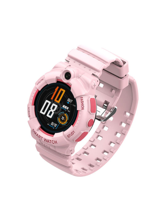 Wonlex Παιδικό Smartwatch με GPS και Καουτσούκ/Πλαστικό Λουράκι Ροζ