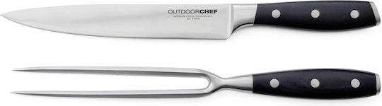 Outdoorchef Inox Serving Utensil Set Black 2pcs