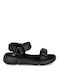 Xti Damen Flache Sandalen in Schwarz Farbe