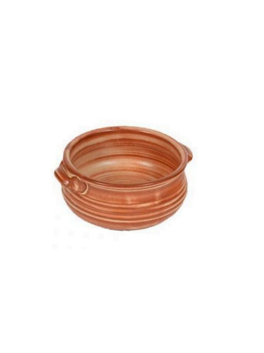 Rotund Vas de Gătit Rezistent la Căldură Individual Ceramică 14x14cm 1buc