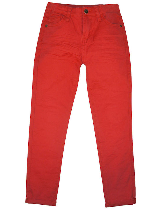 Kids' Fabric Pants Red