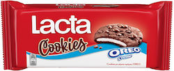 Lacta Μπισκότα Cookies με Κομματάκια & Γέμιση Chocolate & Oreo Cream 156gr