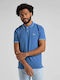 Lee Men's Short Sleeve Blouse Polo Blue