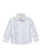 Kids Polka Dot Shirt Long Sleeve White