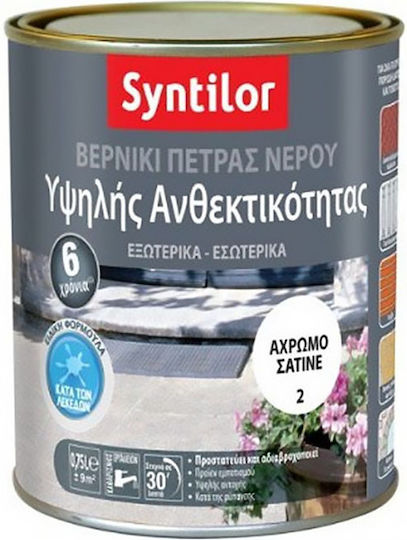 Syntilor Vernis Pierres Ultra Résistant Βερνίκι Επιφάνειας Νερού Άχρωμο Σατινέ 750ml