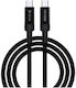 Devia USB 2.0 Cable USB-C male - USB-C 100W PD Μαύρο 1.5m 354212