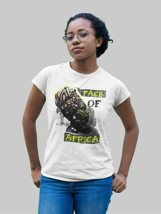 Face of Africa W T-Shirt - WHITE