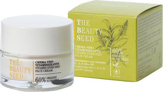 Bioearth The Beauty Seed 2.0 Κρέμα Προσώπου για Ενυδάτωση & Αντιγήρανση με Βιταμίνη C 50ml