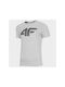 4F Men's Short Sleeve T-shirt Gray