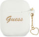Guess Charm Case Silicone in White color for Ap...