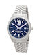 U.S. Polo Assn. Damian Ανδρικό Ρολόι 40mm Μπαταρίας με Ασημί Μεταλλικό Μπρασελέ