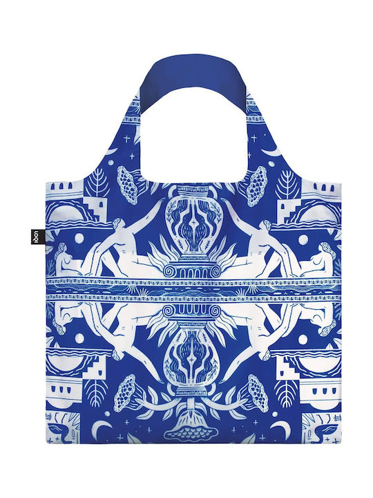 Loqi Mark Conlan - Looking Up Recycled Einkaufstasche in Blau Farbe