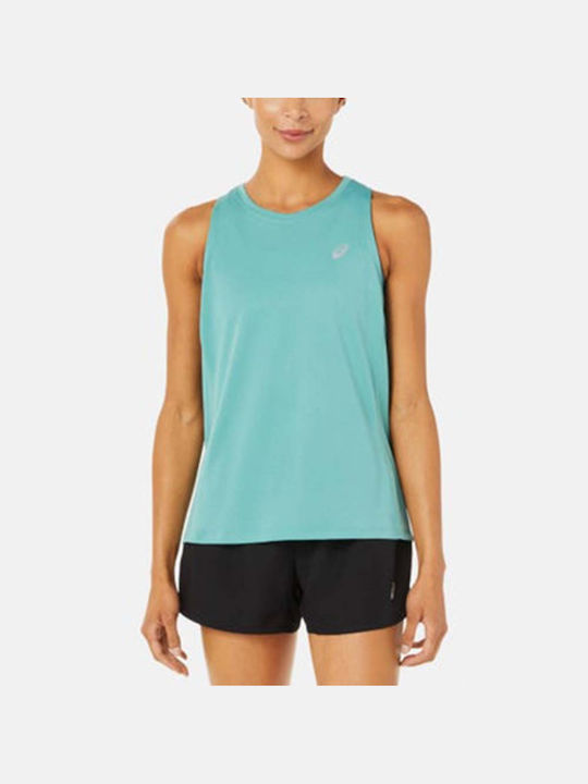 ASICS Core Women's Athletic Blouse Sleeveless Turquoise