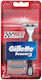 Gillette Sensor3 Razor cu Capete de schimb 3 lame & Bandă lubrifiantă Red Edition 6buc