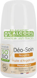 So'Bio Etic Nourishing Organic Argan Oil Dry Skin 24h Deodorant Roll-On 50ml