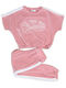 Nek Kids Wear Kids Set with Pants Summer 2pcs Pink