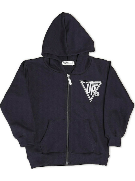 Nek Kids Wear Παιδική Ζακέτα Φούτερ Βαμβακερή μ...