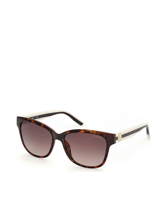 Guess Women's Sunglasses with Brown Tartaruga Plastic Frame and Brown Gradient Lens GU7823 53F